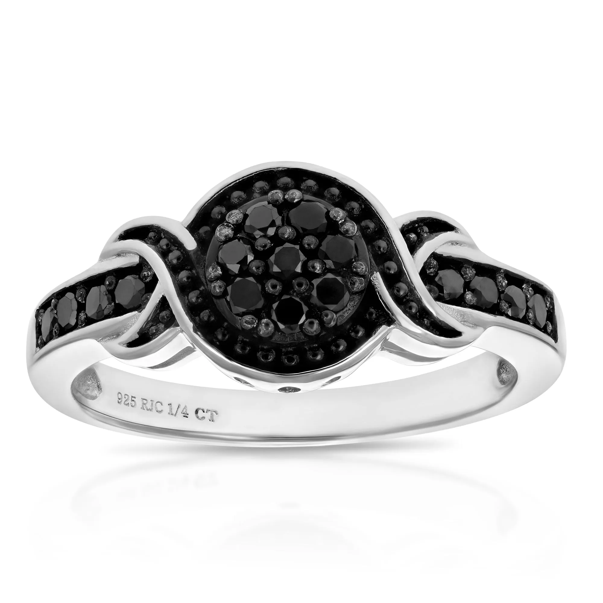 1/3 cttw Black Diamond Composite Ring in Sterling Silver