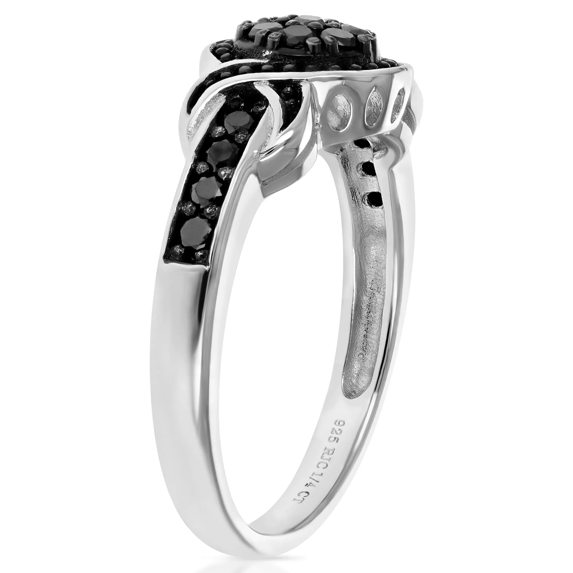 1/3 cttw Black Diamond Composite Ring in Sterling Silver