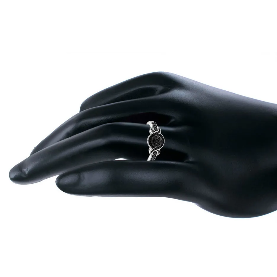 1/3 cttw Black Diamond Composite Ring in Sterling Silver