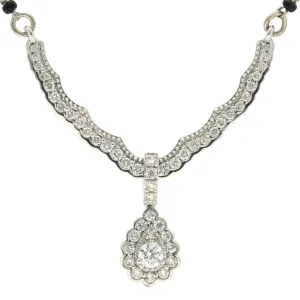 18K White Gold & Diamond Kashvi Mangalsutra Necklace