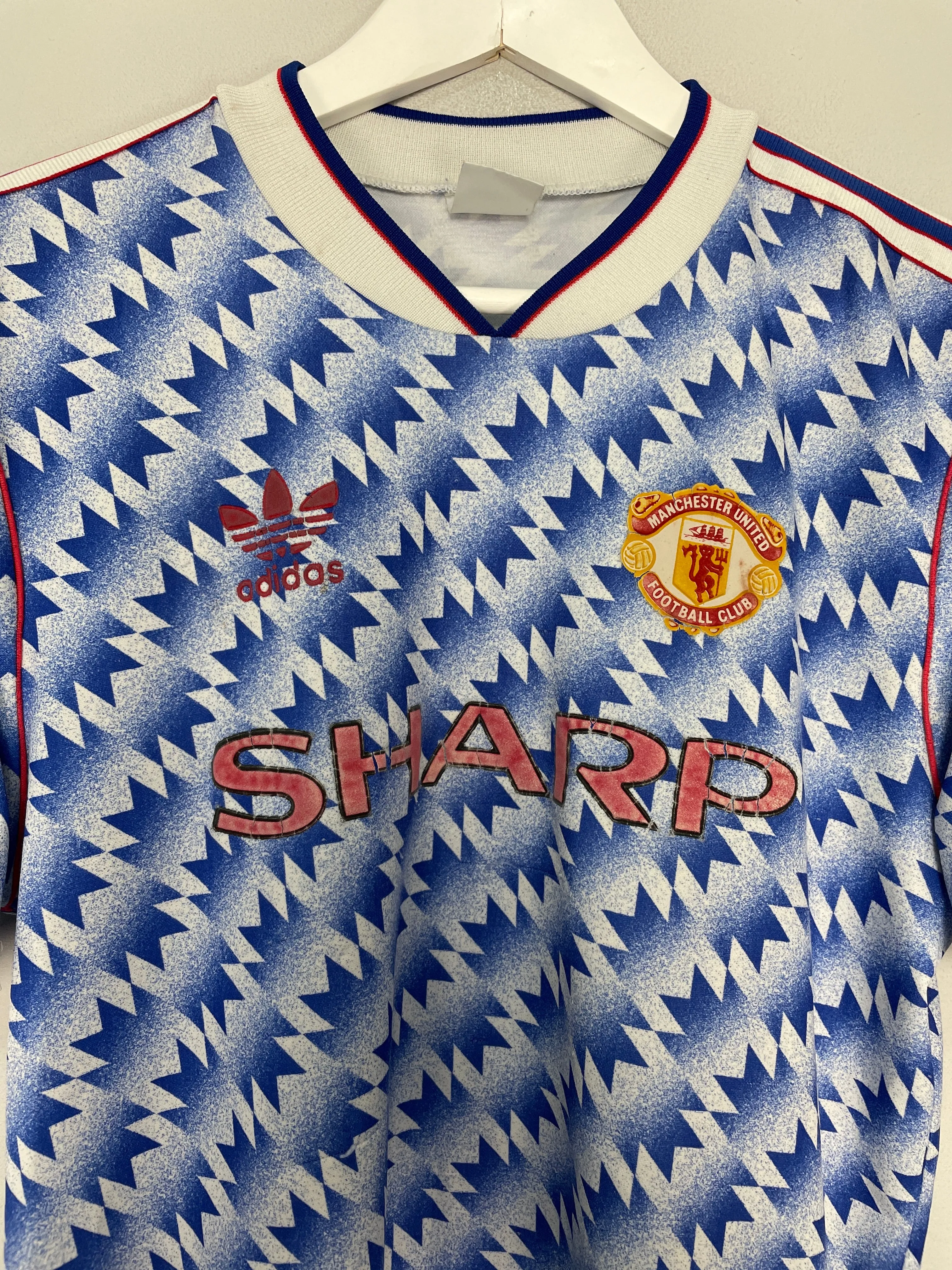 1990/92 MANCHESTER UNITED AWAY SHIRT (S) ADIDAS