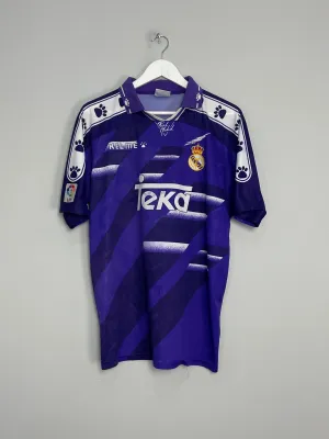 1995/97 REAL MADRID #10 (LAUDRUP) AWAY SHIRT (L) KELME