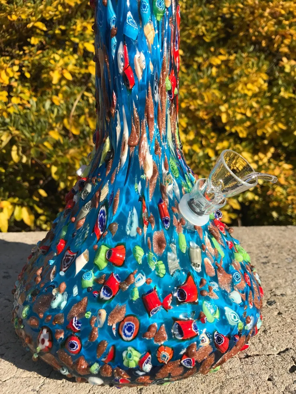 5 Pound 3D Milli Glass Bong GW3 Blue