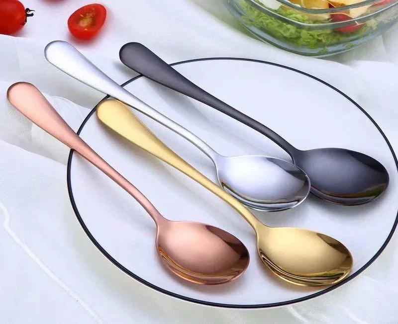 6PCS Colorful Unique Spoons Stainless Steel Cutlery Set