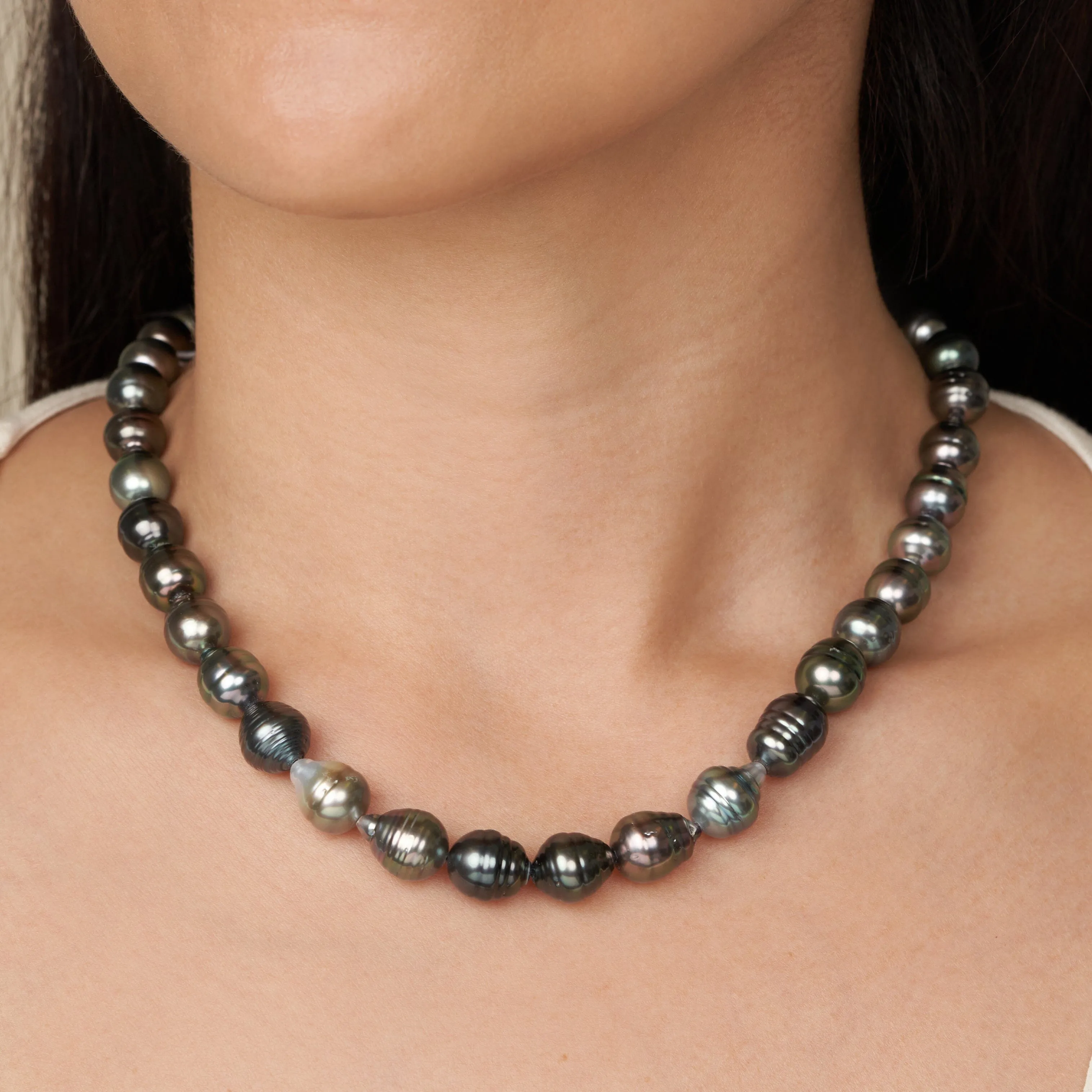 8.3-10.4 mm AA /AAA Tahitian Baroque Pearl Necklace