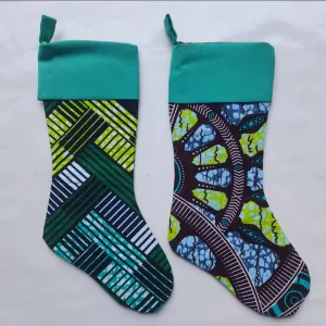 African Print Chtistmas Stockings_2