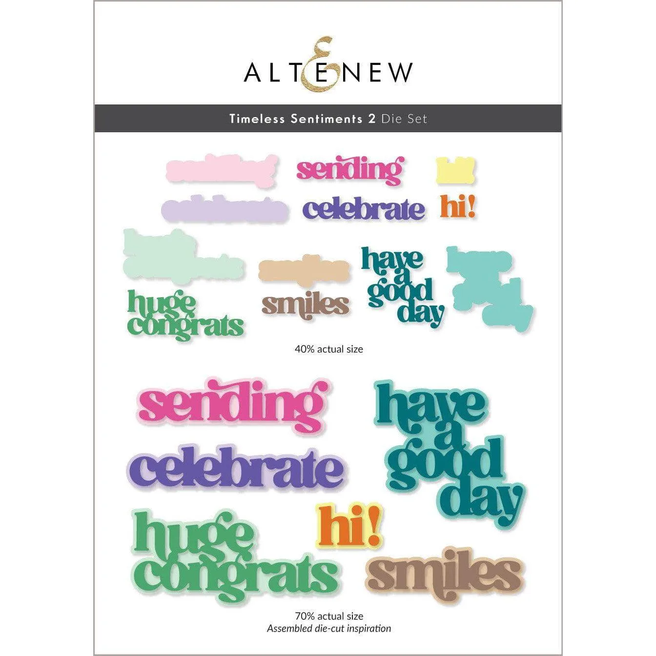 Altenew - Dies - Timeless Sentiments 2