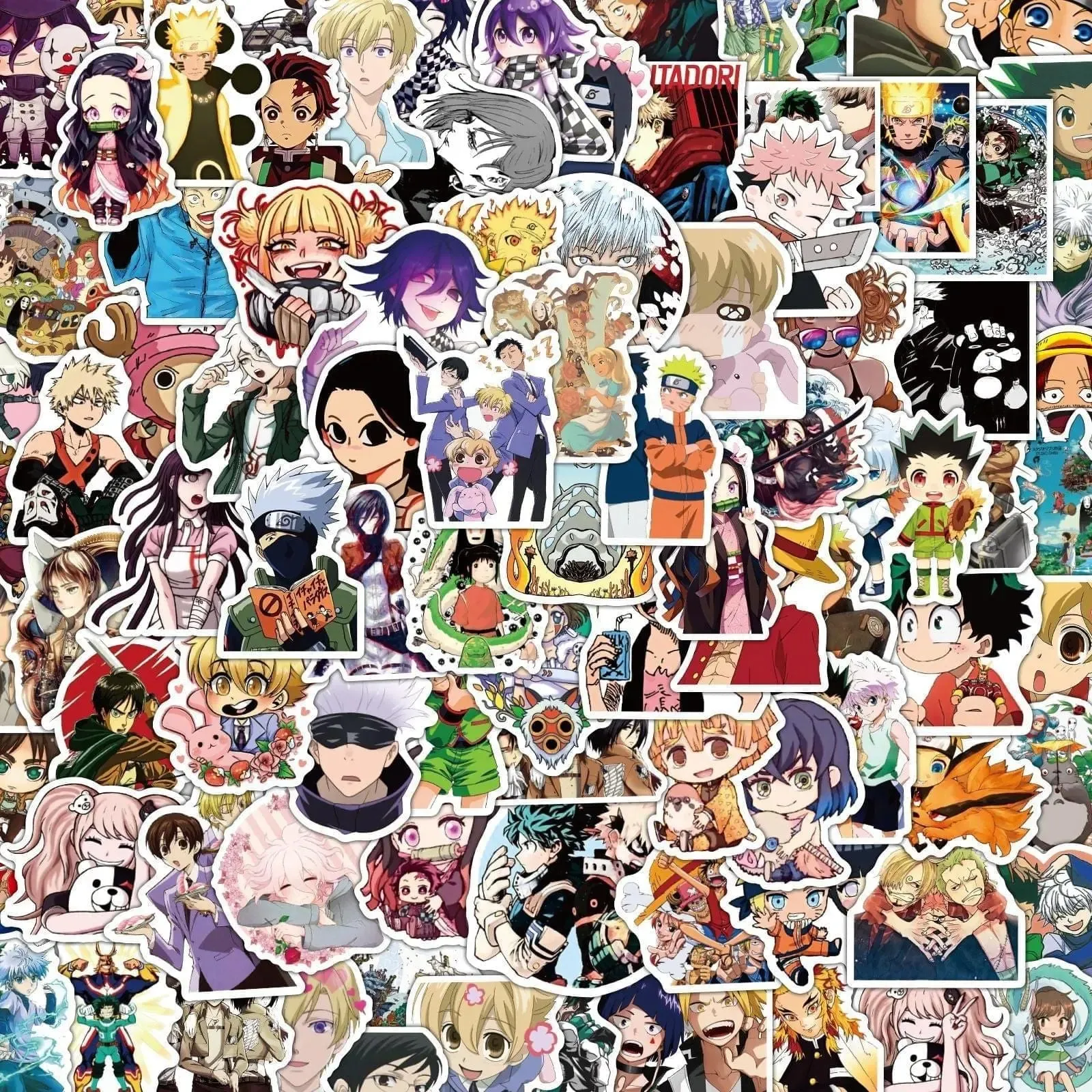 Anime Sticker Pack - 50 Unique Stickers | Otakumise