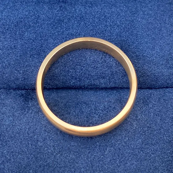 Antique Half Round Wedding Band