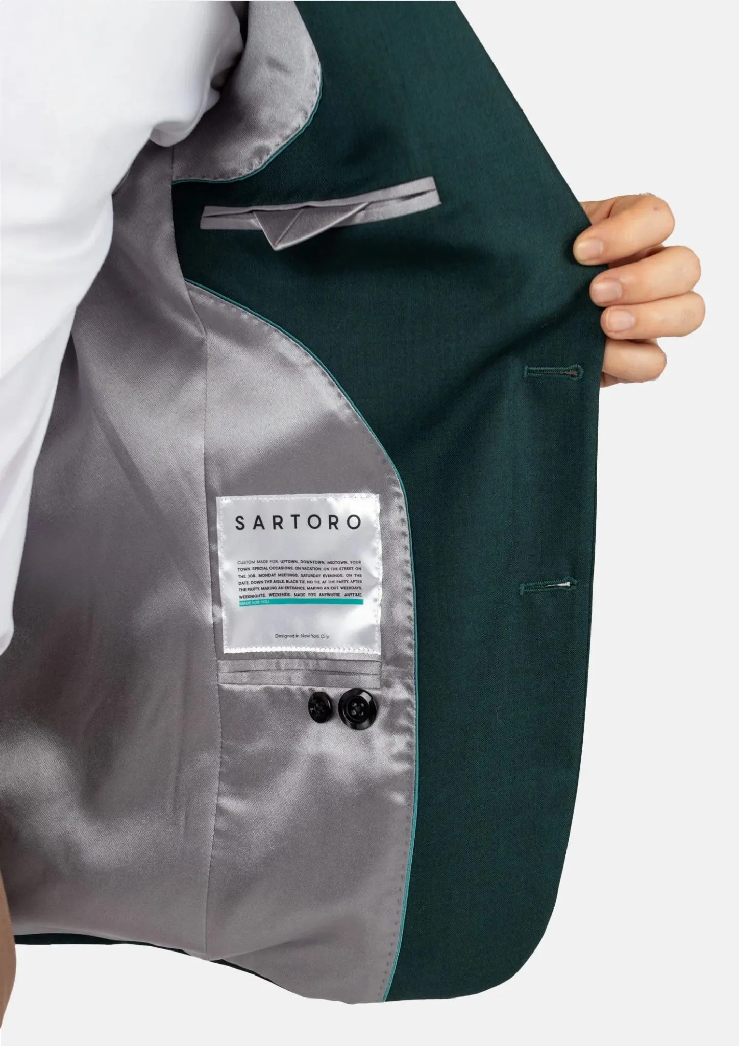 Astor Sacramento Green Sharkskin Jacket