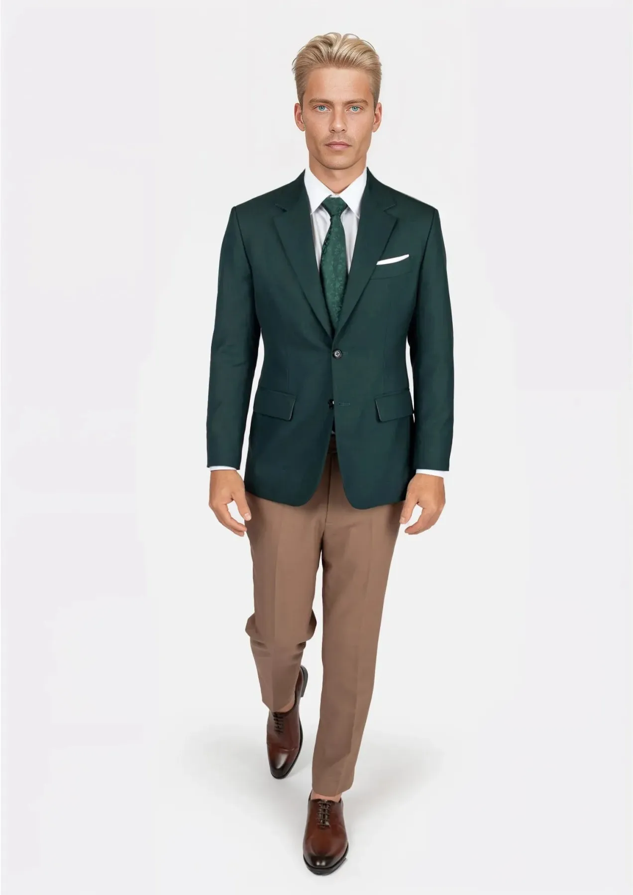 Astor Sacramento Green Sharkskin Jacket