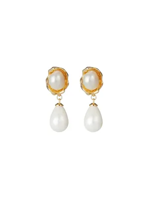 Baroque Pearl Gold-plated Earrings