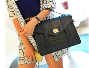 Black Classic Satchel Bag