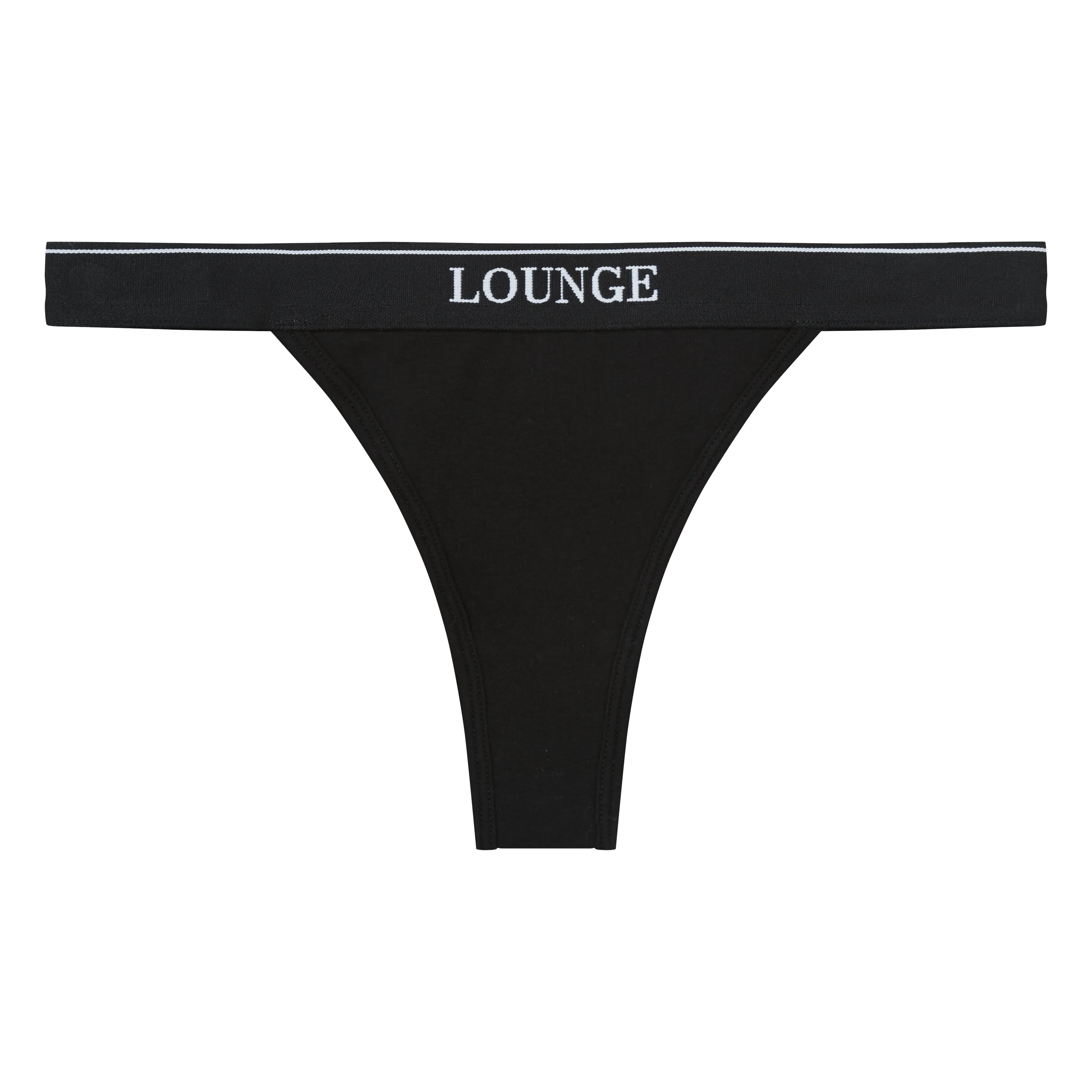 Black Minimal Triangle Thong