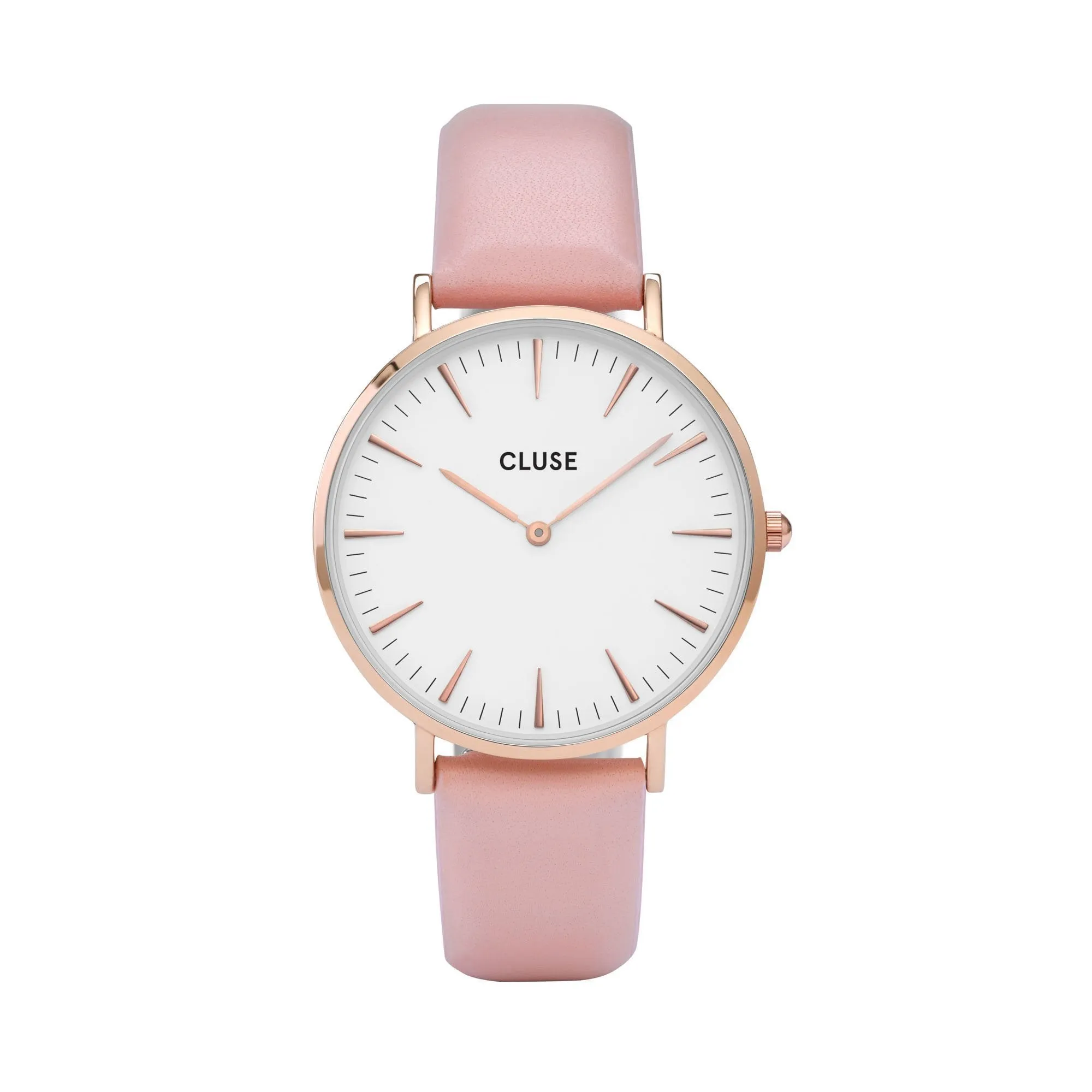 BOHO CHIC ROSE GOLD WHITE/PINK WATCH