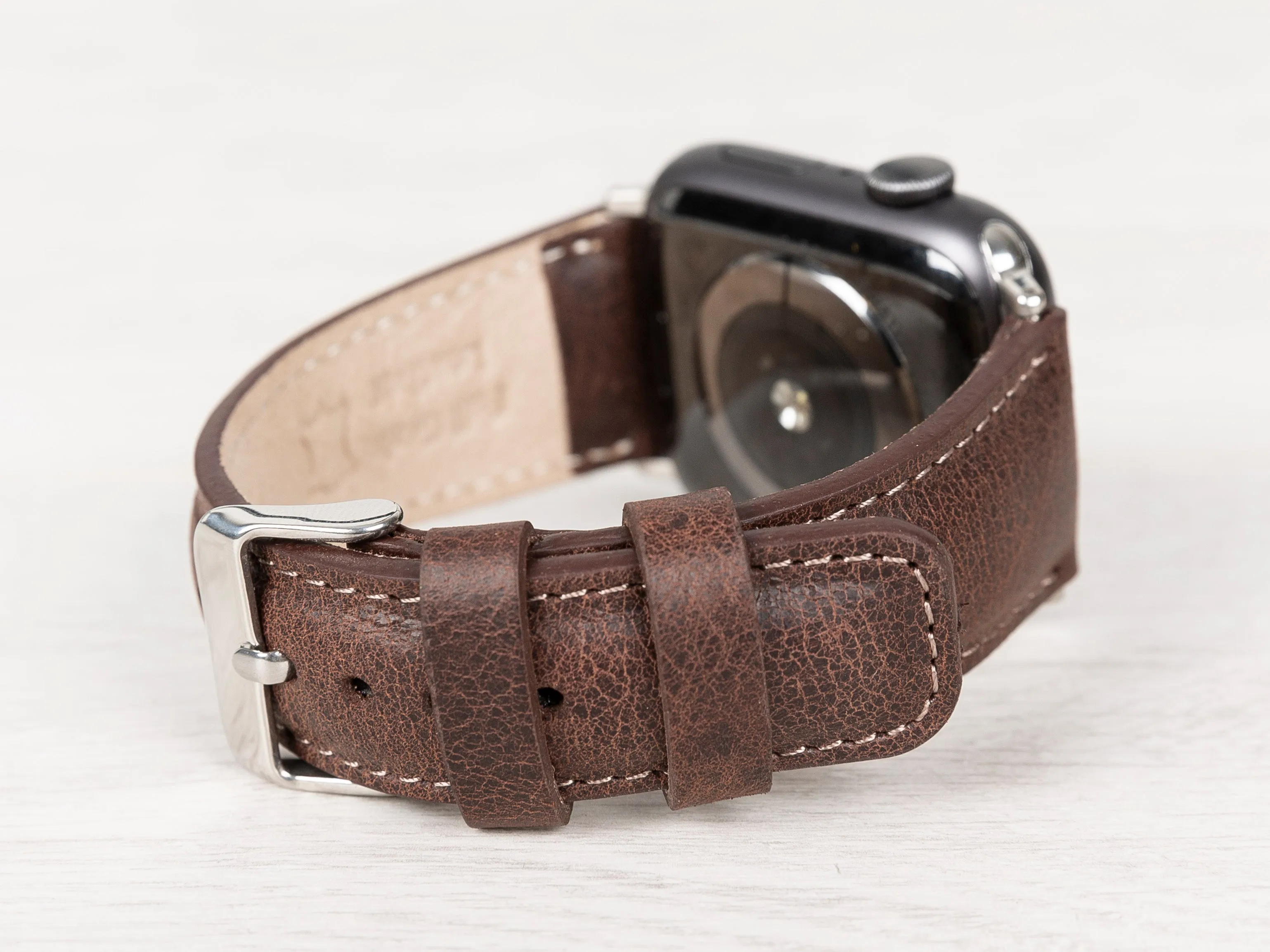 Brown Leather Classic Apple Watch Band