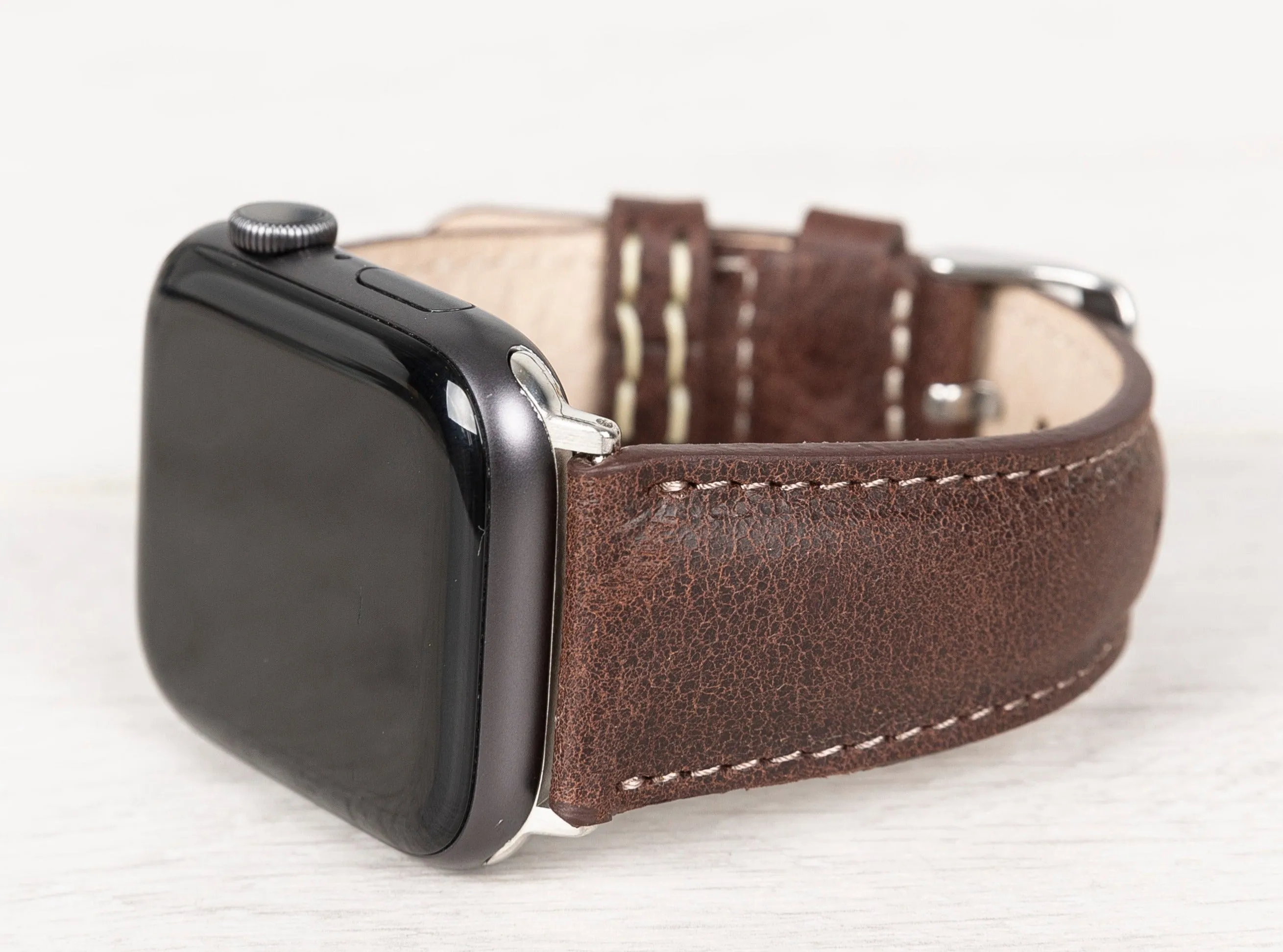 Brown Leather Classic Apple Watch Band