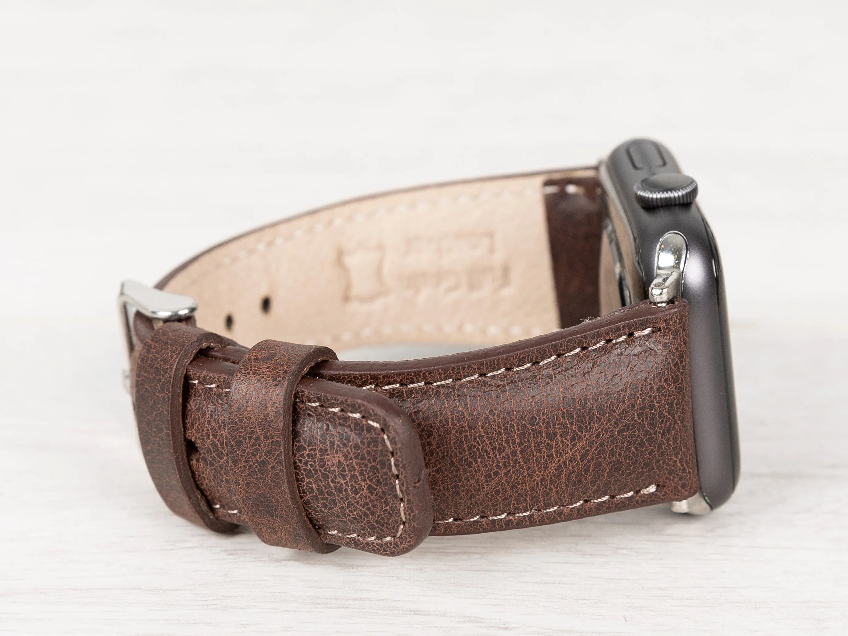 Brown Leather Classic Apple Watch Band