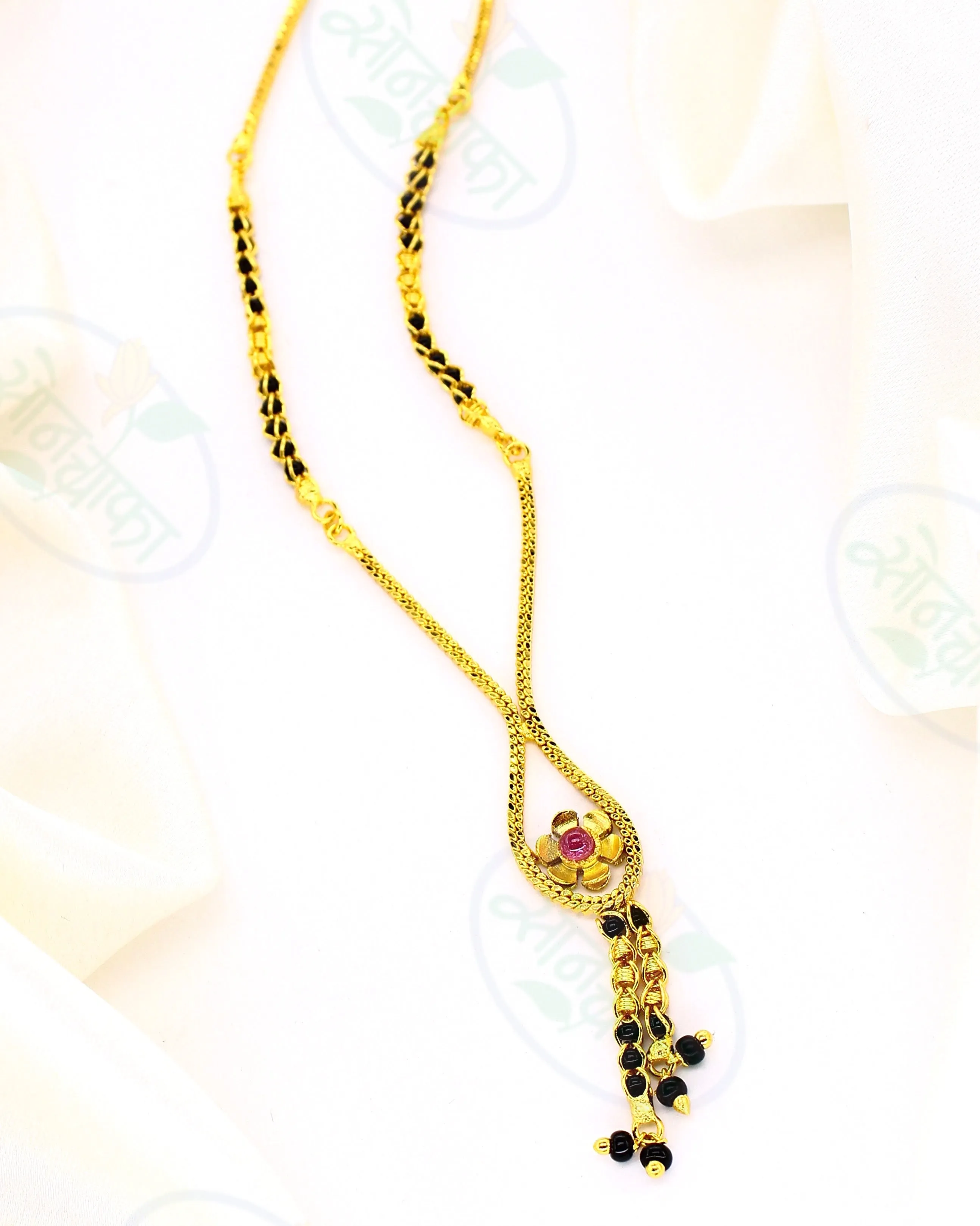 CHIC & FANCY FLORET GOLD PLATED MANGALSUTRA