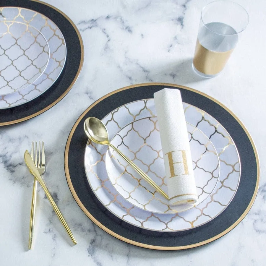 Chic Gold Forks, Plastic