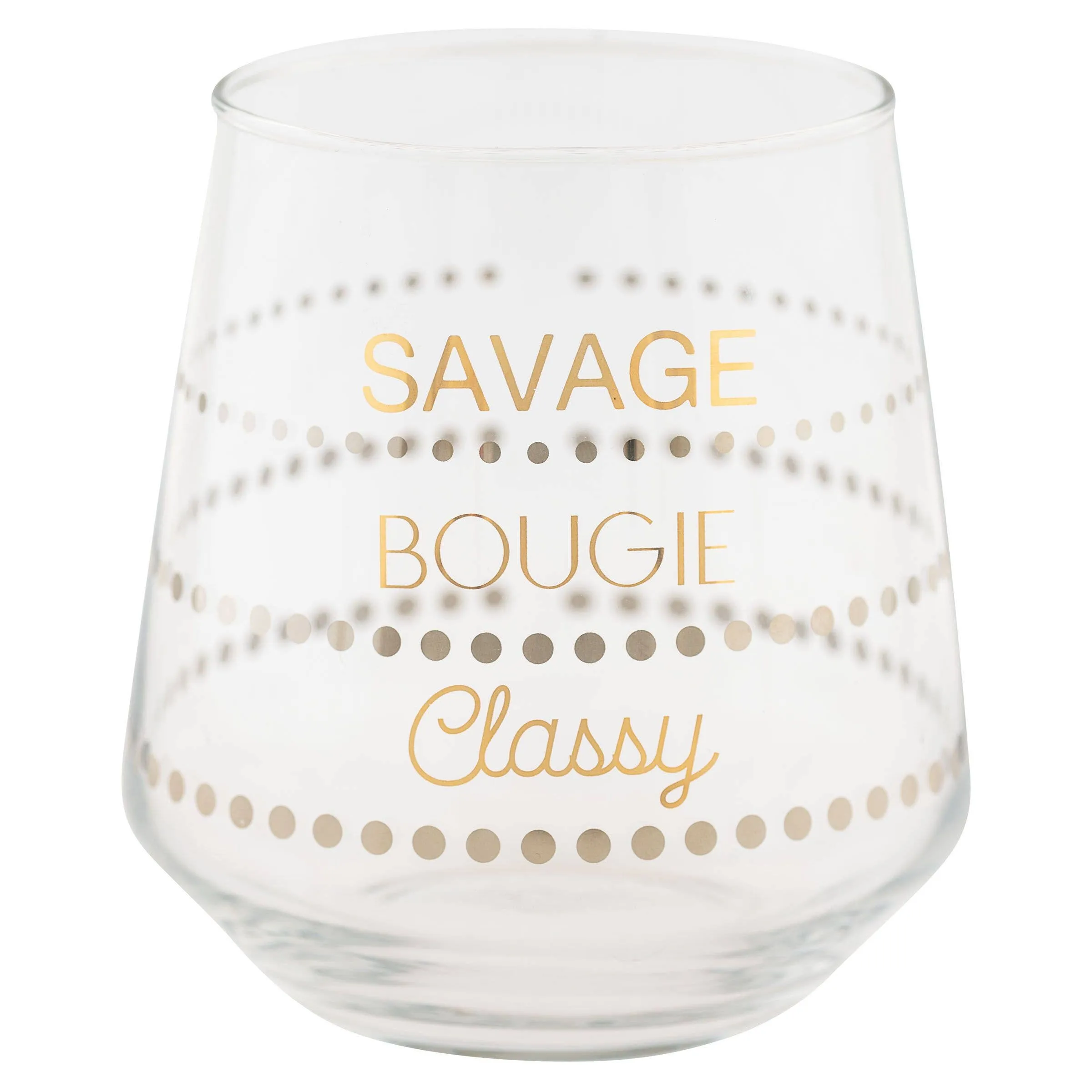 Chic Stemless Wine Glass