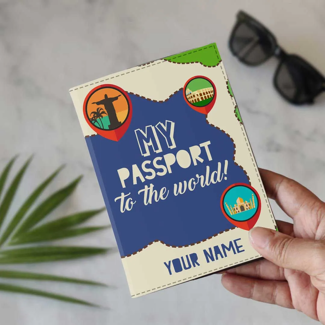 Classy Passport Cover for Gift -  My Passport To The World