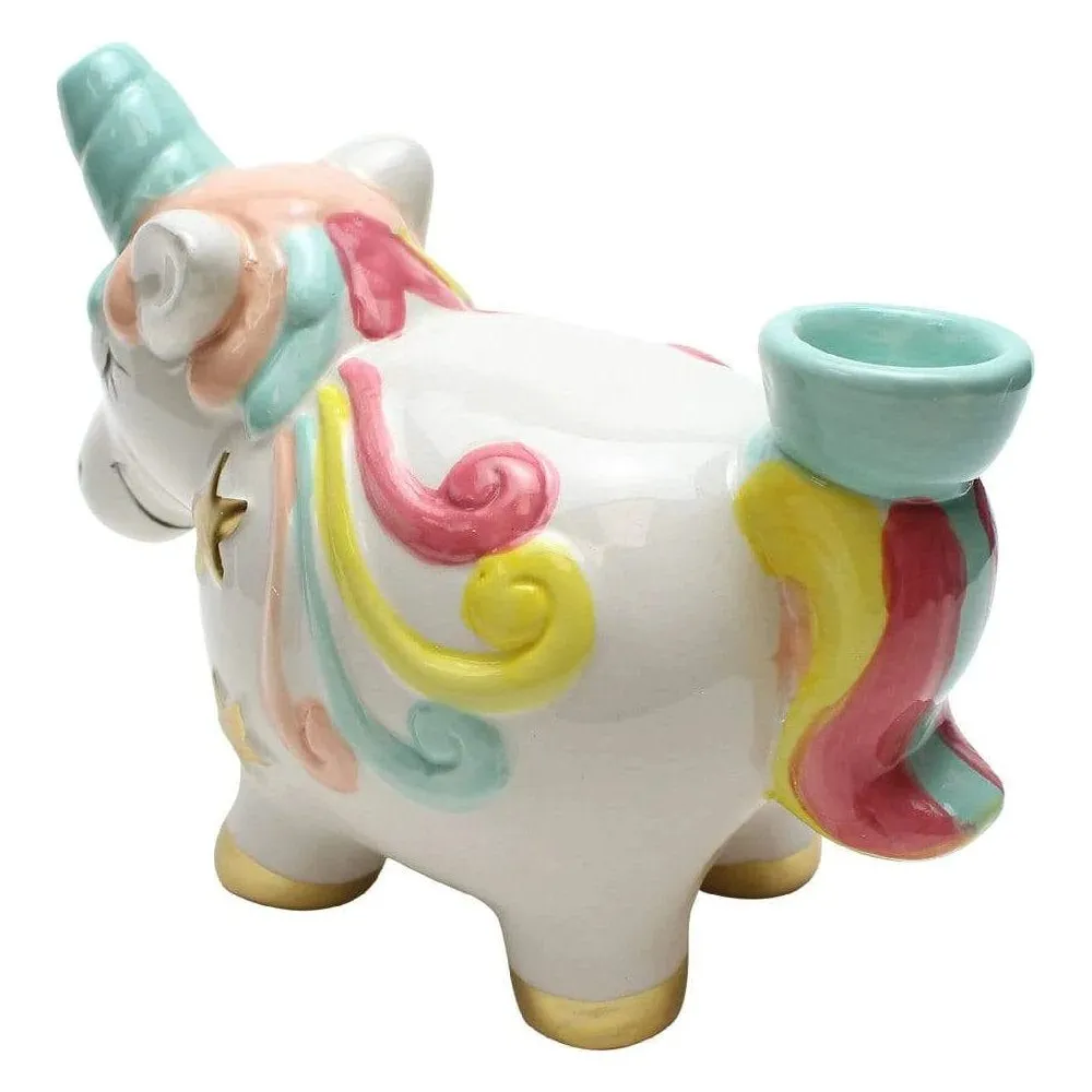 Clay Unicorn Pipe