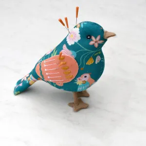 Colorful Bird Aviary Bird Pincushion