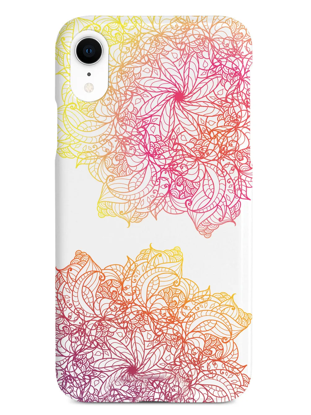 Colorful Doodle Flowers Case