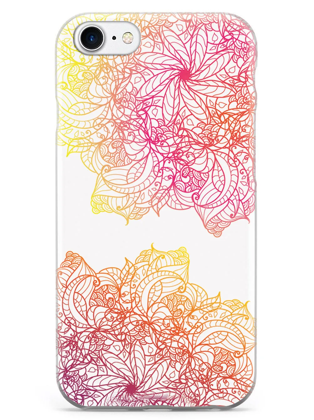 Colorful Doodle Flowers Case