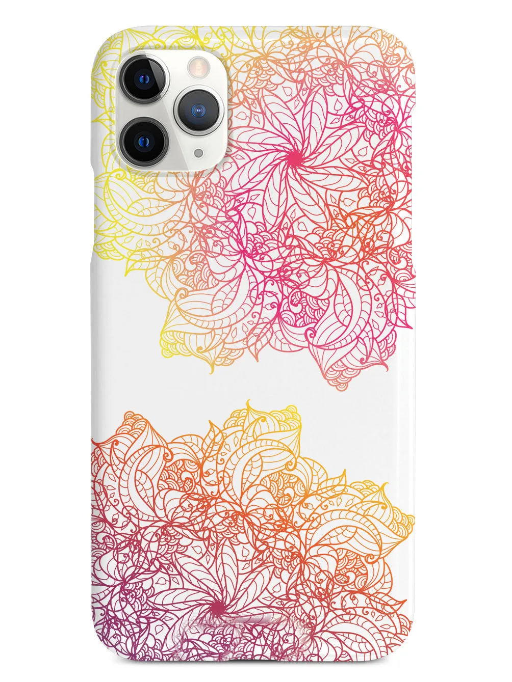 Colorful Doodle Flowers Case