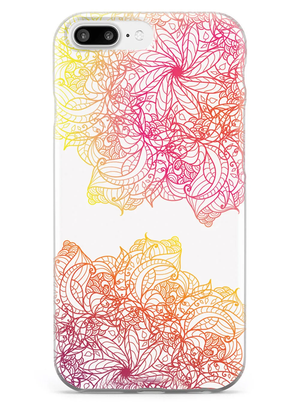 Colorful Doodle Flowers Case