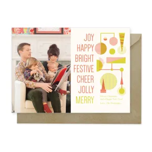 Colorful Holiday Photo Card