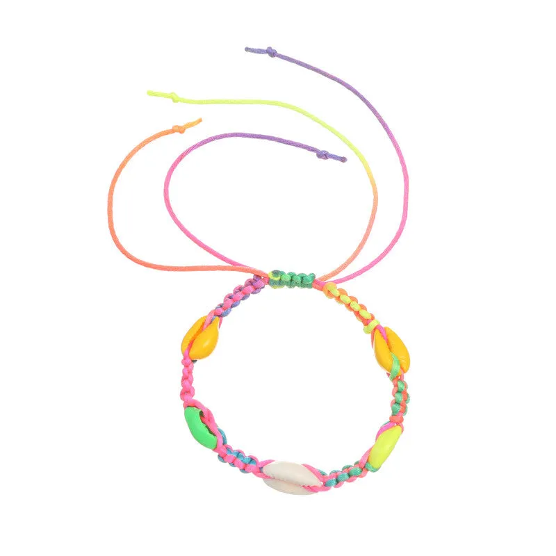 Colorful Shell Braided Bracelet