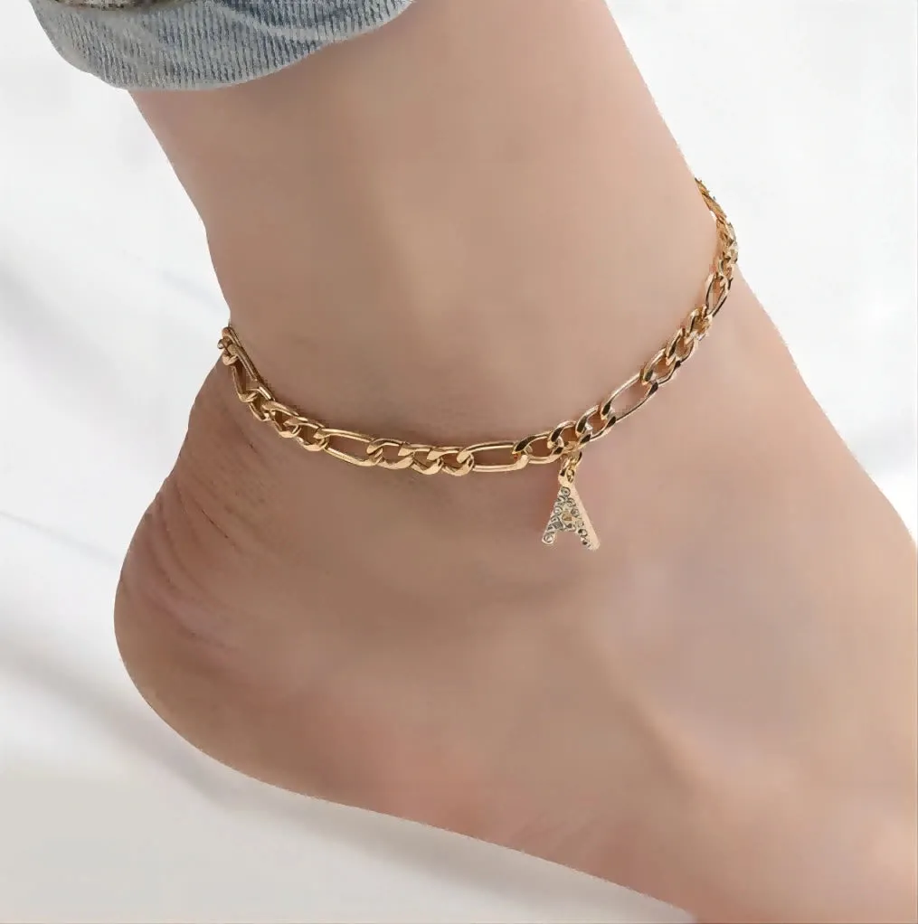 Cressida Initial Anklet