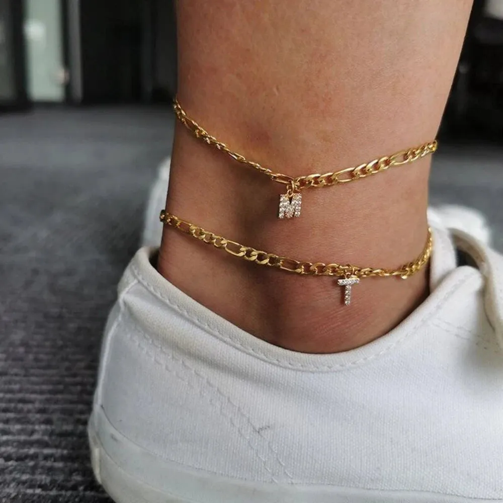 Cressida Initial Anklet