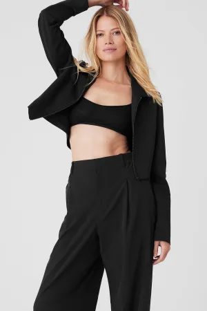 Cropped High Speed Jacket - Black