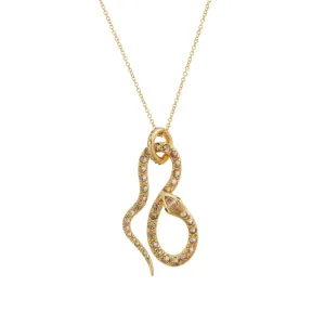 Diamond Jungle Snake Pendant