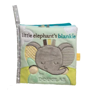 Douglas Baby Soft Activity Book Joey Gray Elephant 6"