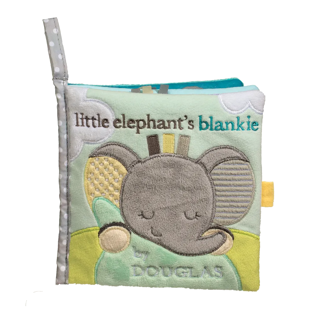 Douglas Baby Soft Activity Book Joey Gray Elephant 6"