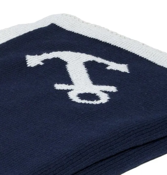 Eco-Conscious Nautical Anchor Knit Poncho