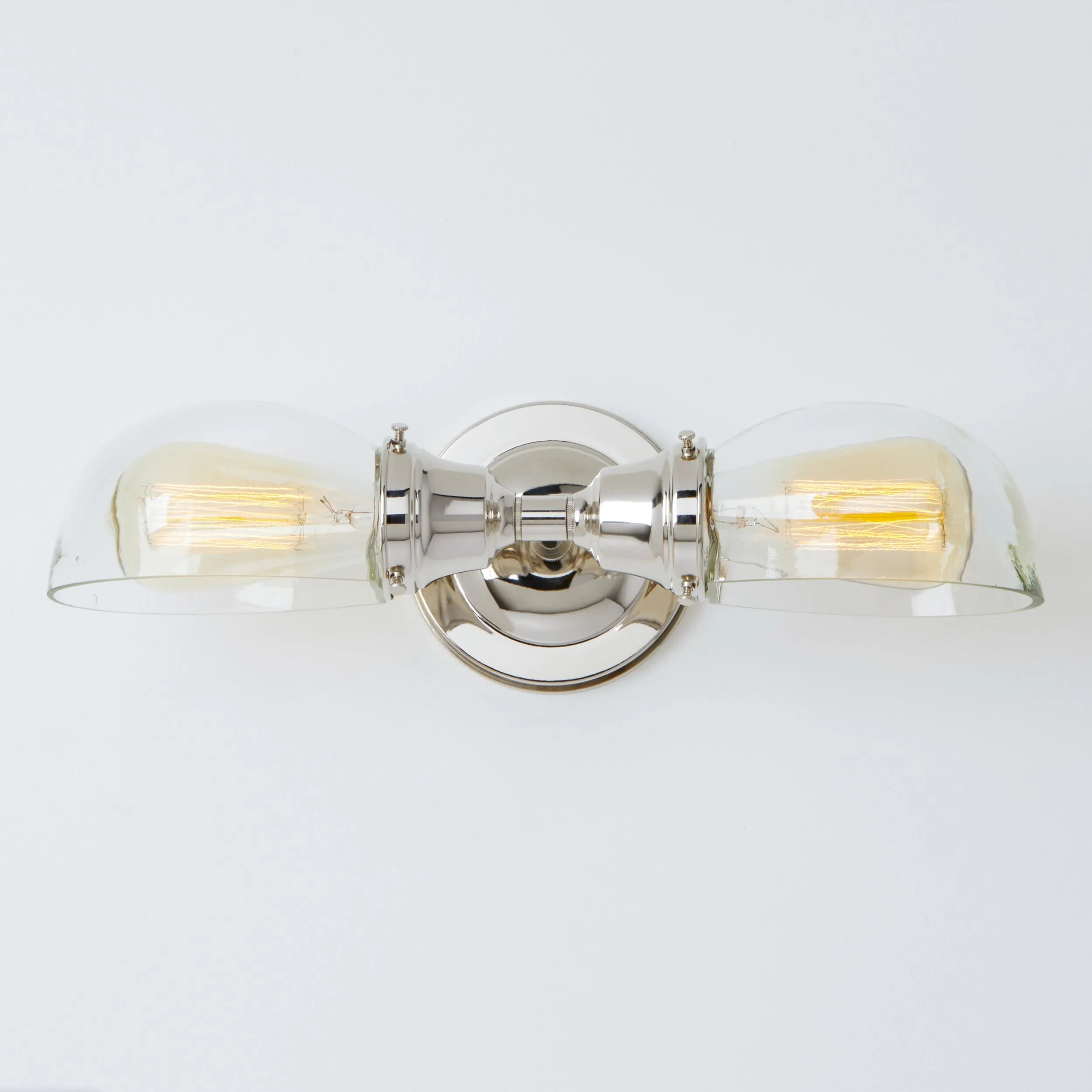 Edison (Clear) | 2 Shade Sconce