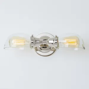 Edison (Clear) | 2 Shade Sconce