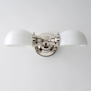 Edison (Opal) | 2 Shade Sconce