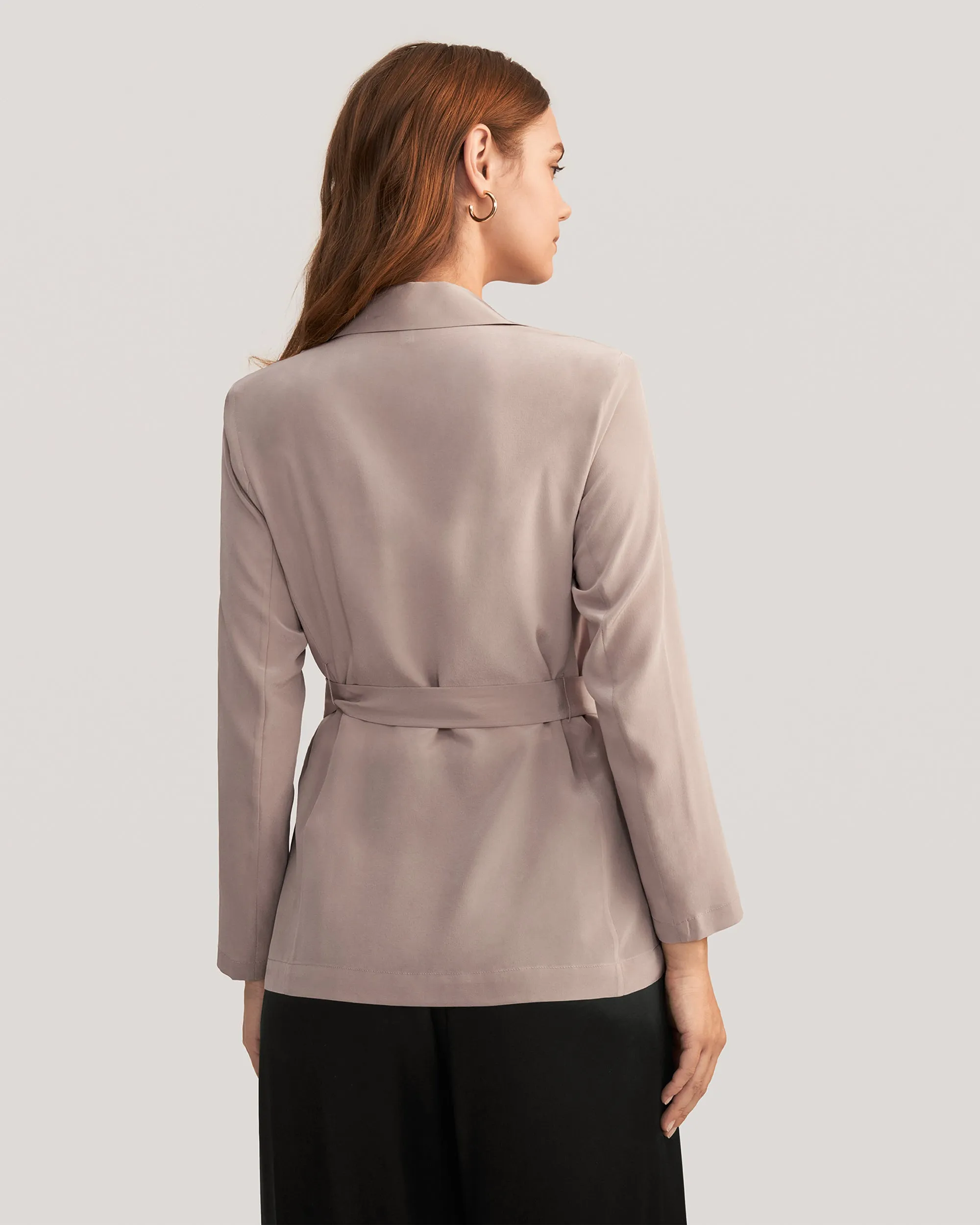 Effortless Chic Silk Blazer For Women