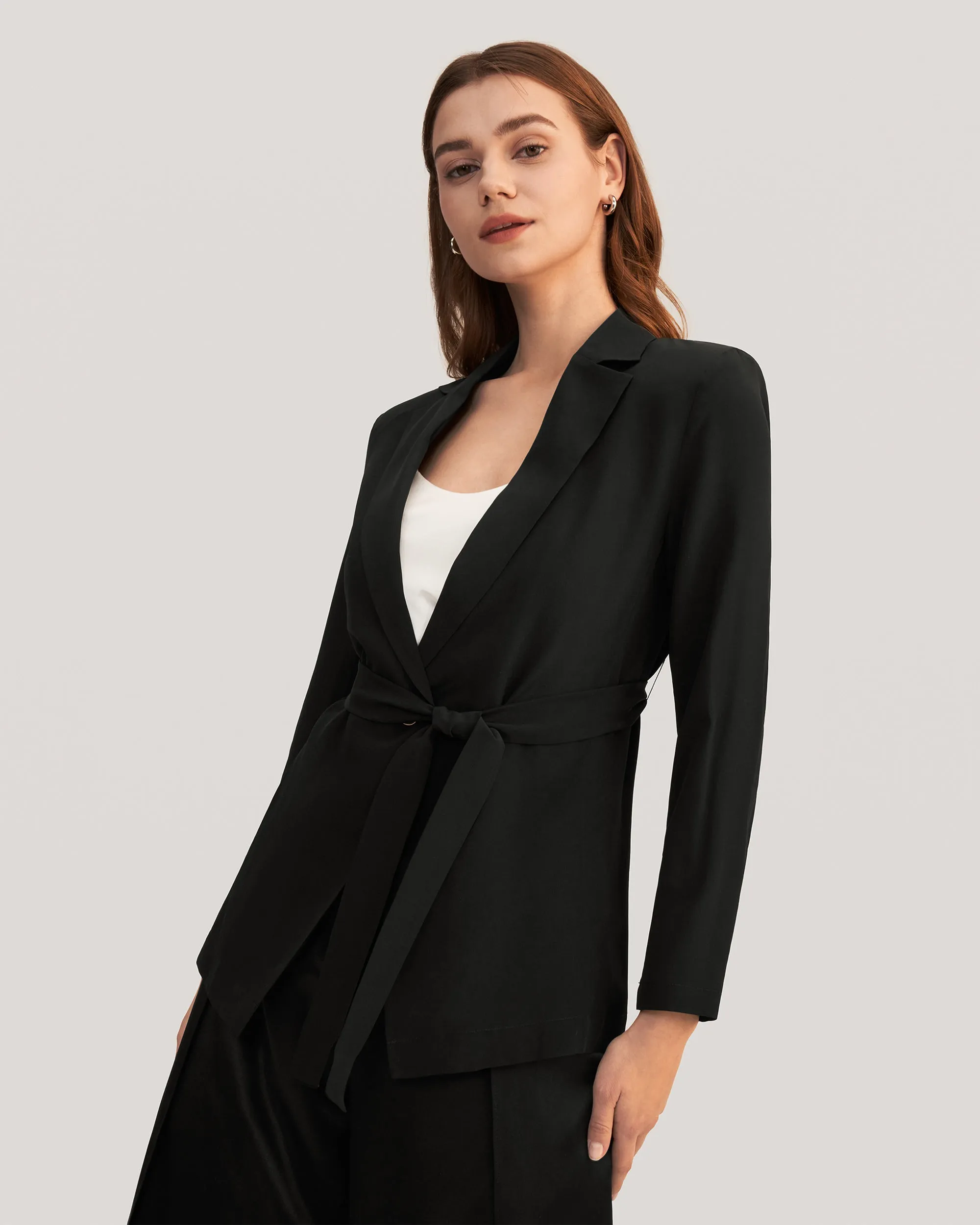 Effortless Chic Silk Blazer For Women