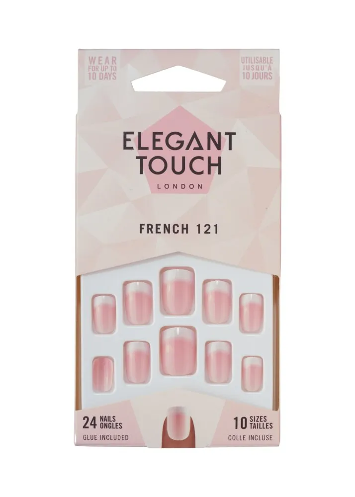 Elegant Touch French Pink Nails 121