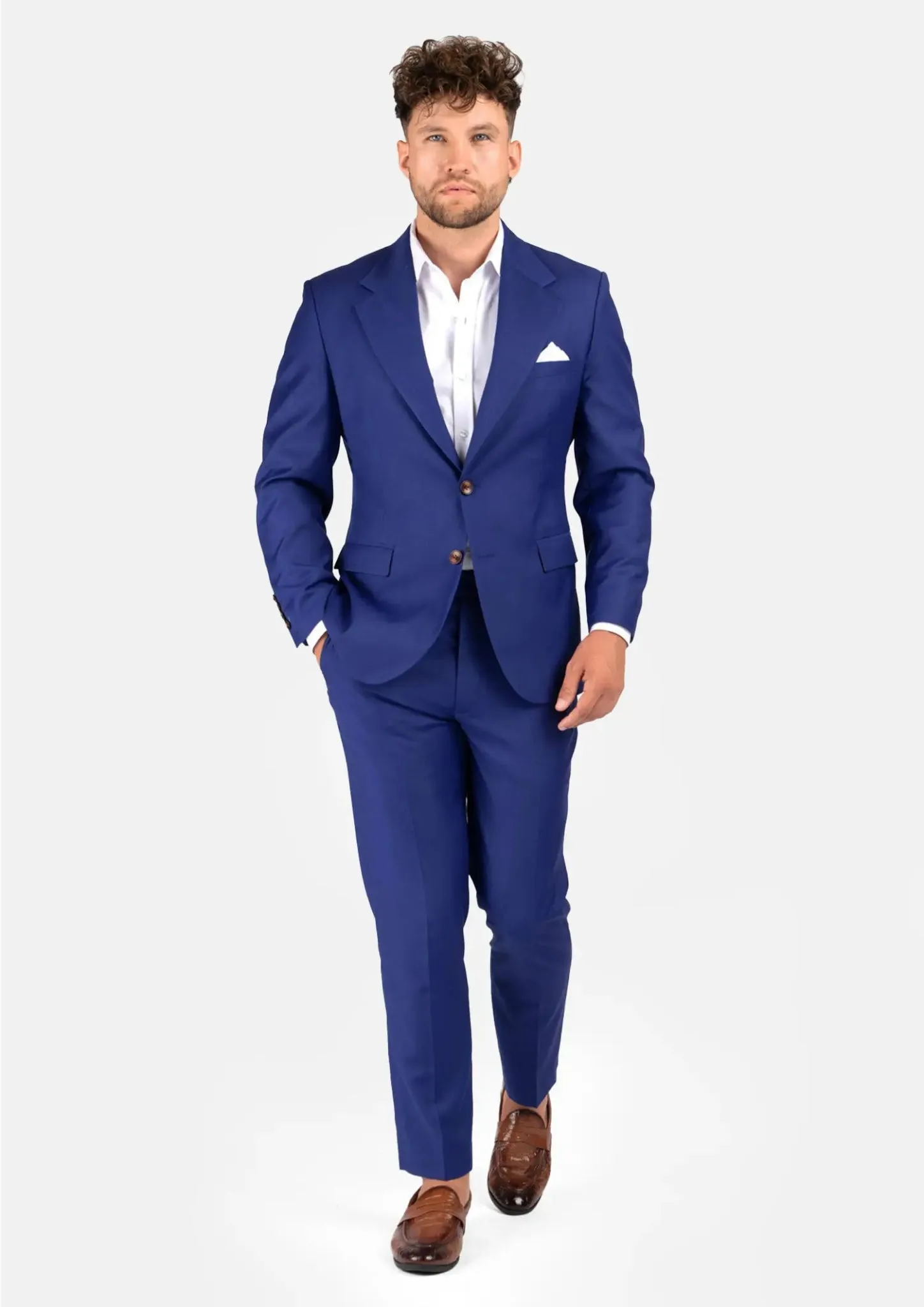 Ellis Royal Blue Twill Suit