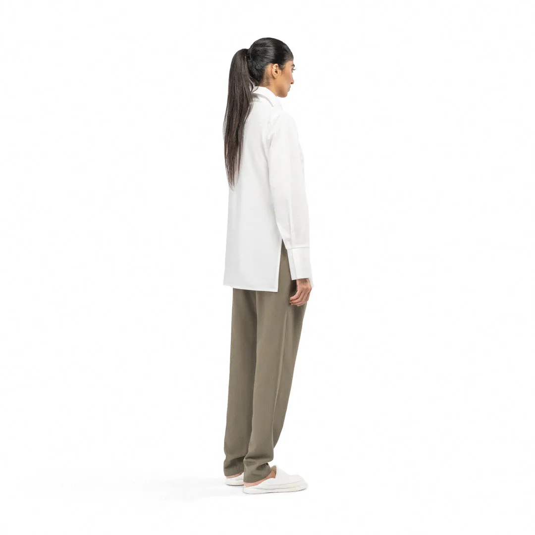 EVA MINIMAL POPLIN SHIRT