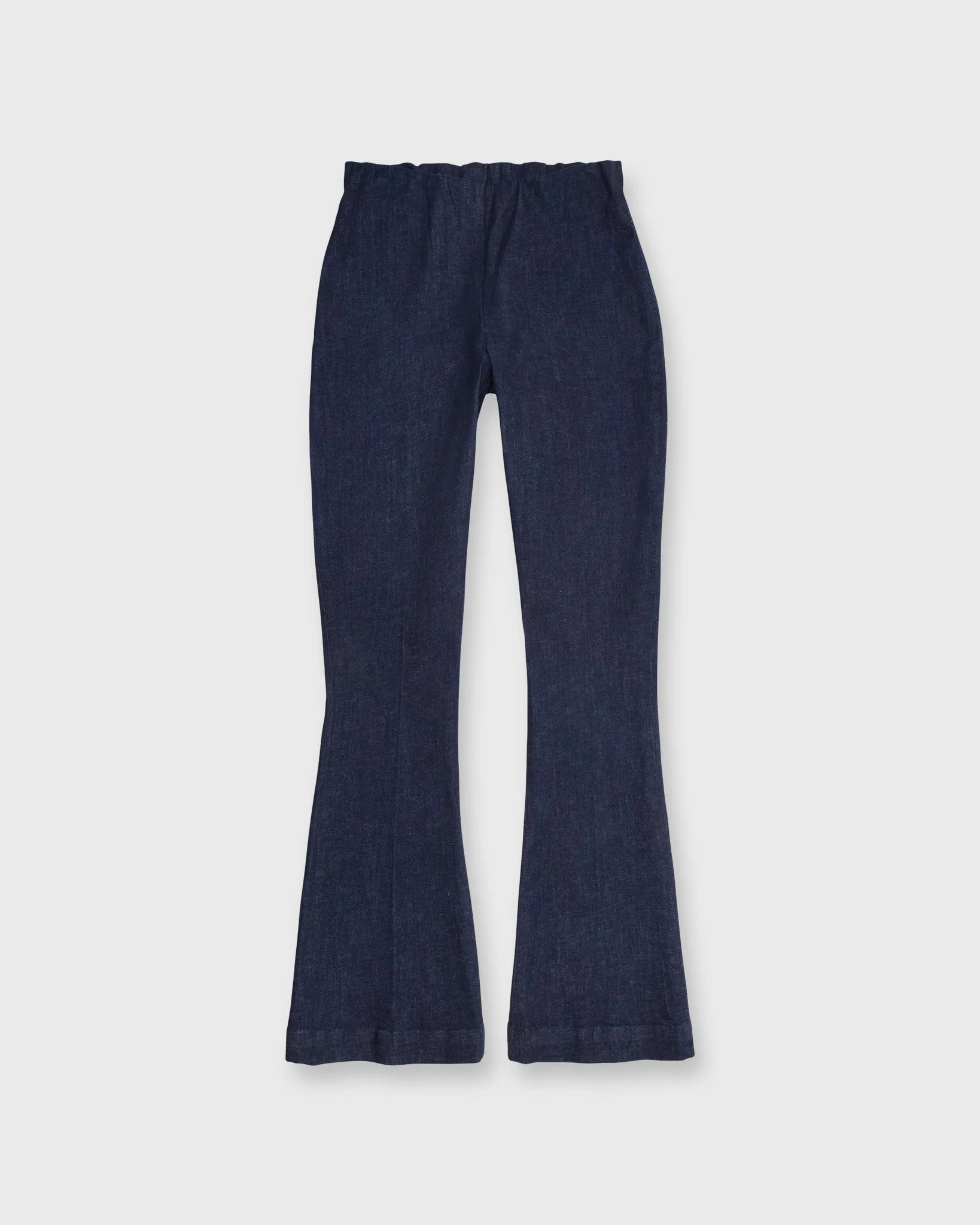 Faye Flare Cropped Pant in Indigo Stretch Denim